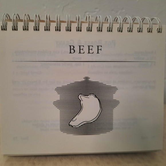 🙌Vintage Crockpot Cookery Cookbook, Stand Alone Recipe Book, Cute Spiral Book - Picture 6 of 7